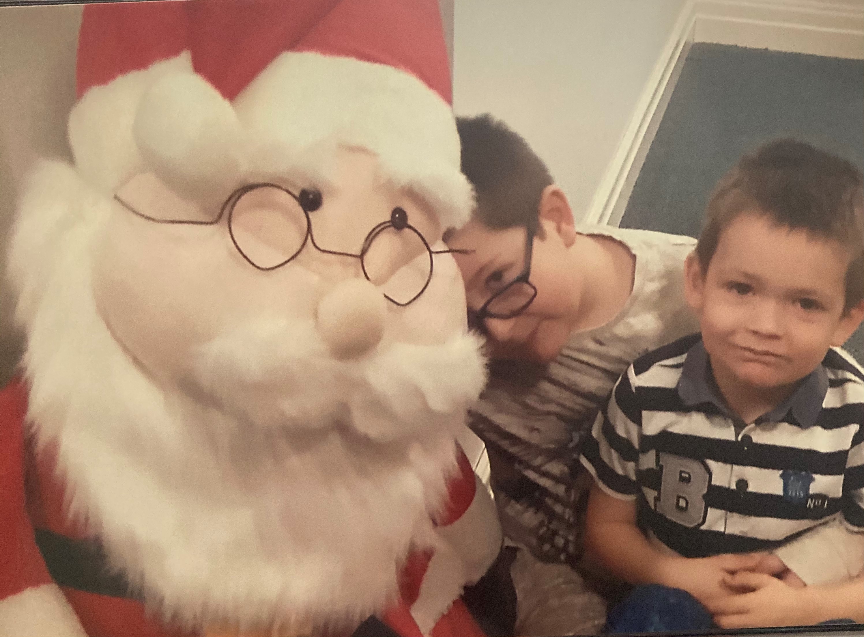 Santa at the Hospice with Malcolm's Children